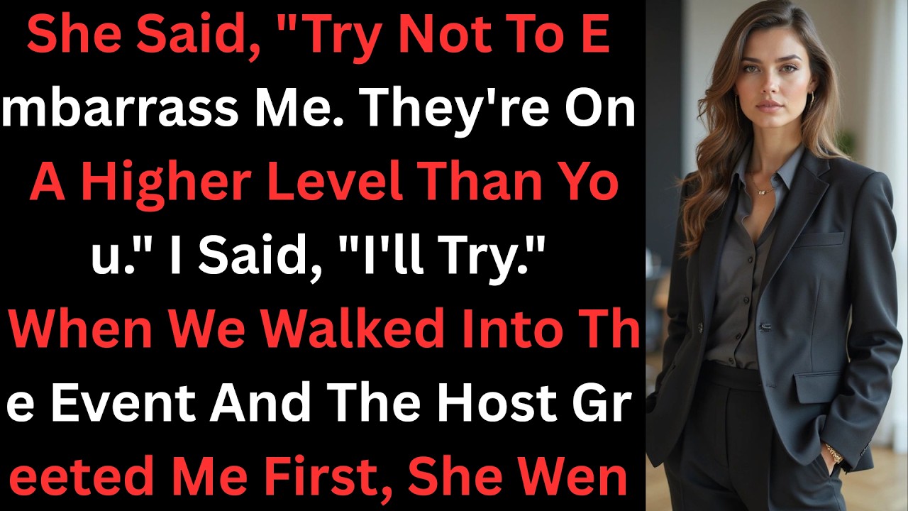 Sie sagte: „Blamier mich nicht – sie sind auf einem höheren Niveau.“ Ich: „Ich versuch’s.