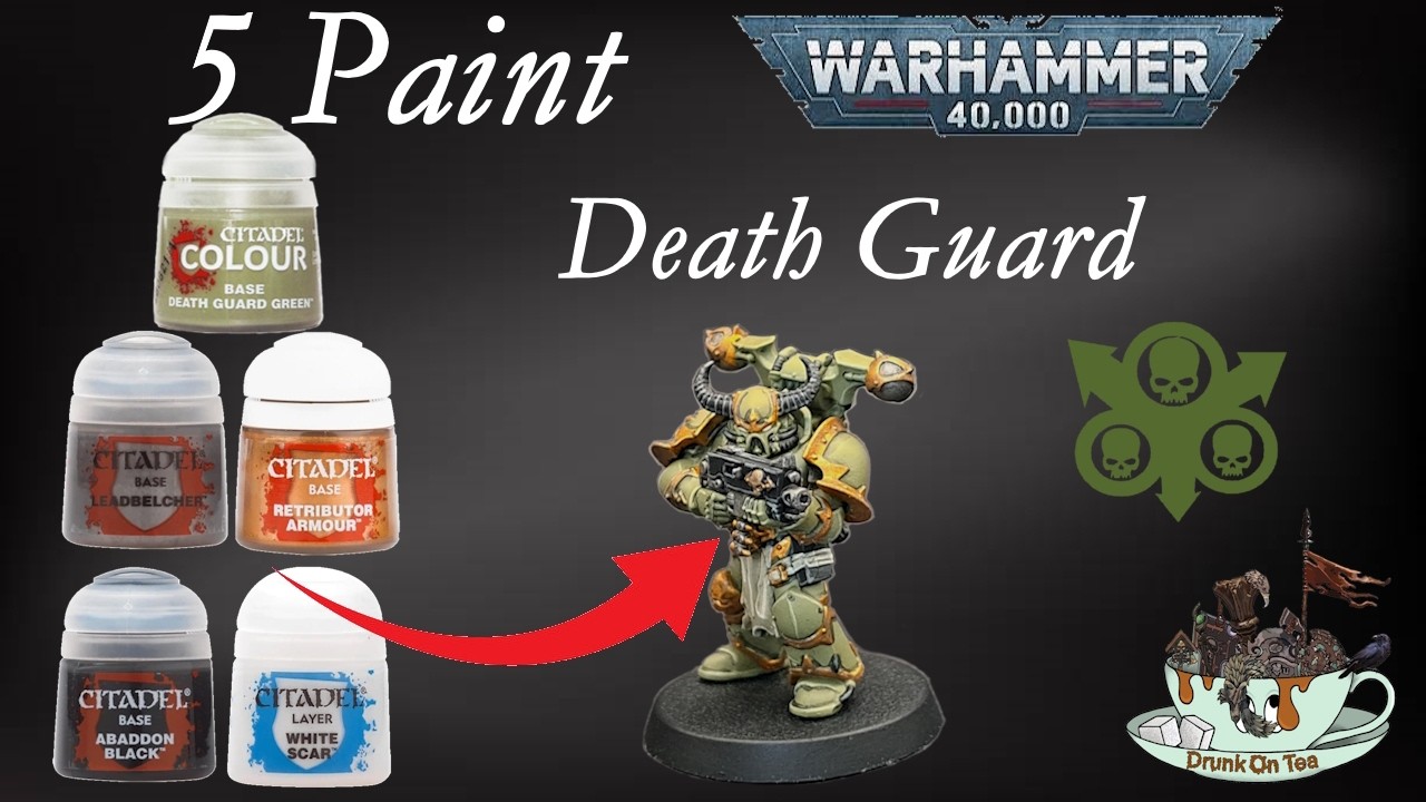 Can I Paint Warhammer 40K Death Guard With Just 5 Paints?
