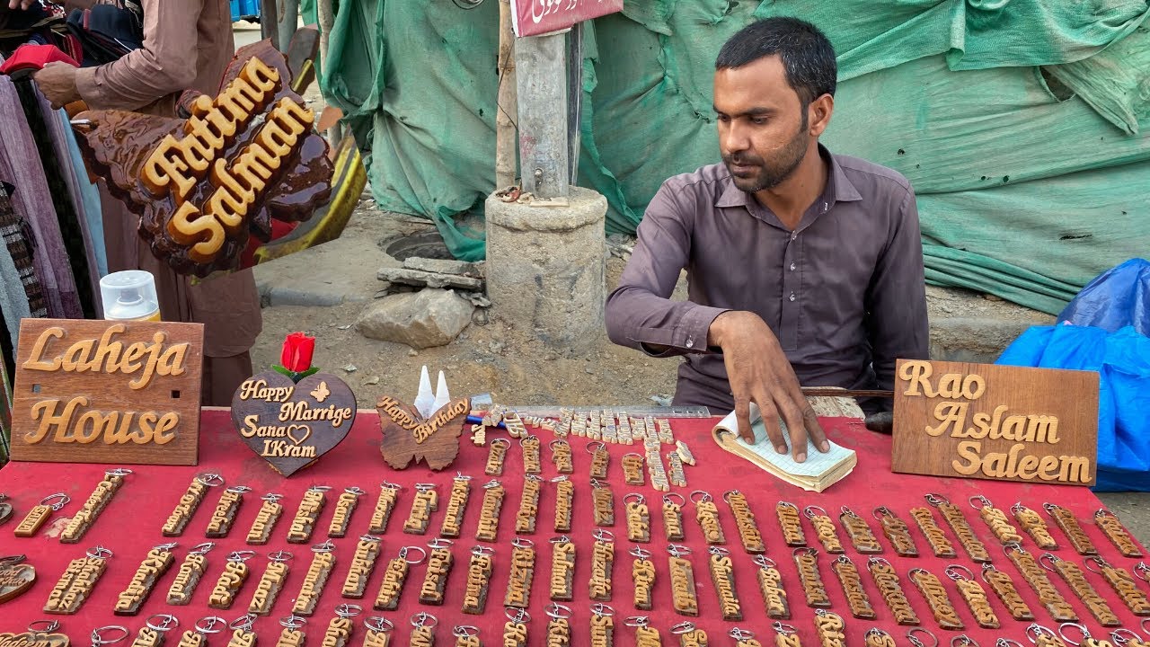 How To Make Wooden Name Keychain l Wood Keychain Ideas l Amazing DIY Keychain