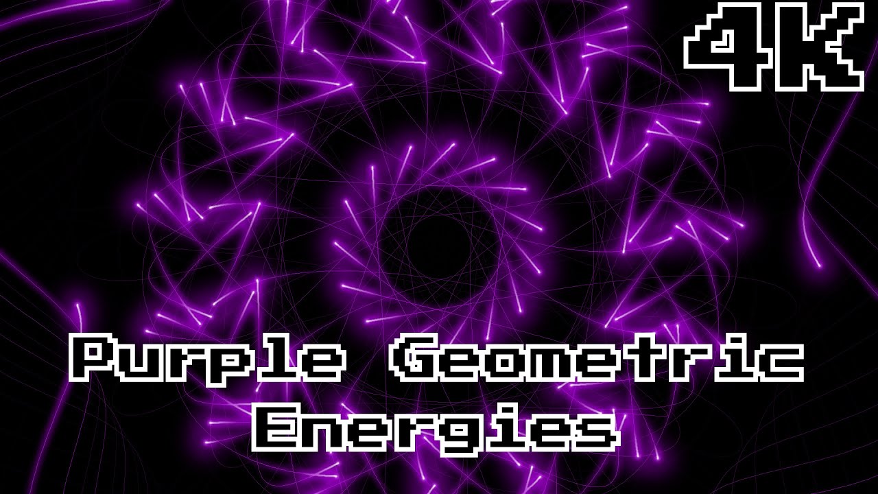 Purple Geometric Energy Glow — (1h) Luminous Organic Rhythmic Patterns for Relaxation and Focus