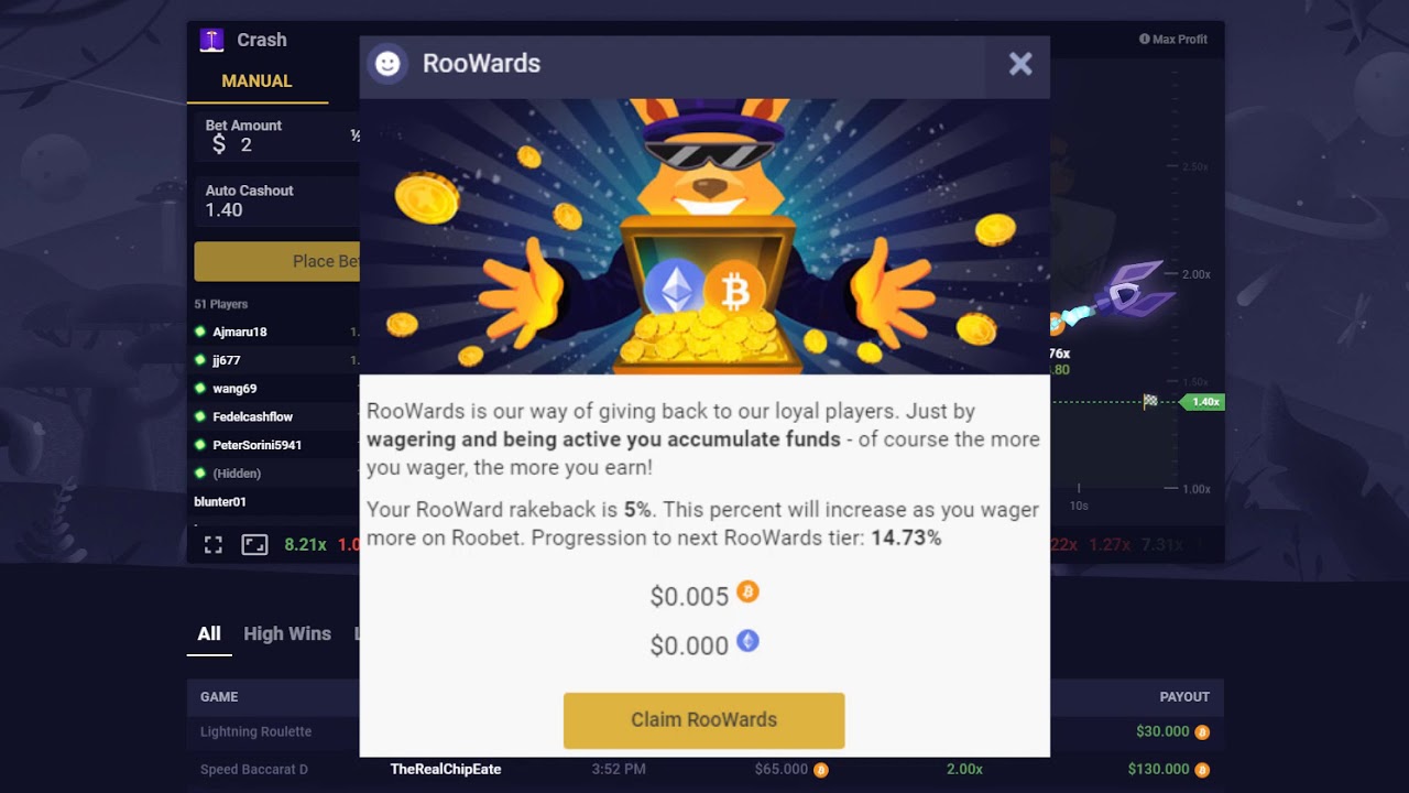 Roobet Casino - Crypto's Fastest Growing Casino