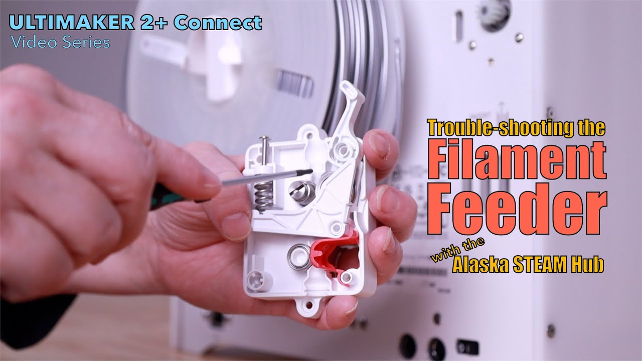 Ultimaker 2+ Connect Series: Cleaning & Tightening Filament Feeder| ASH Program Tutorial