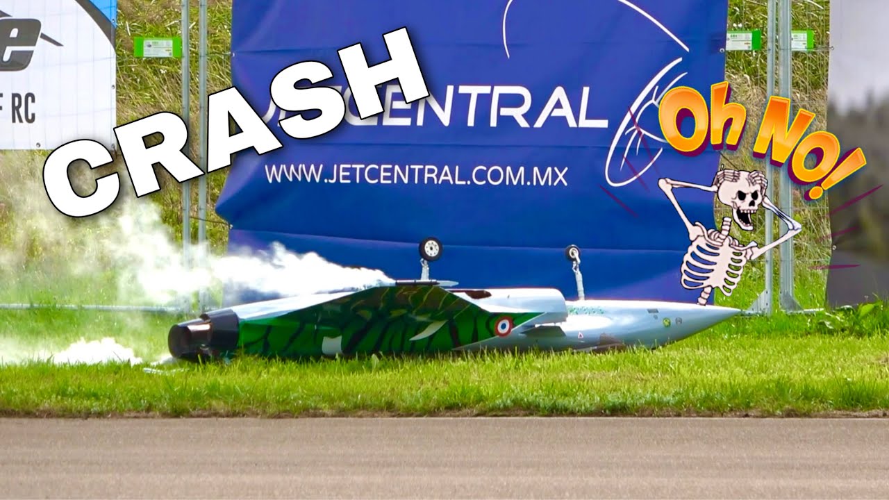 Jet Crash! Big Turbiune RC Jet Rafale Dassault crashes after brilliant 3D Flight