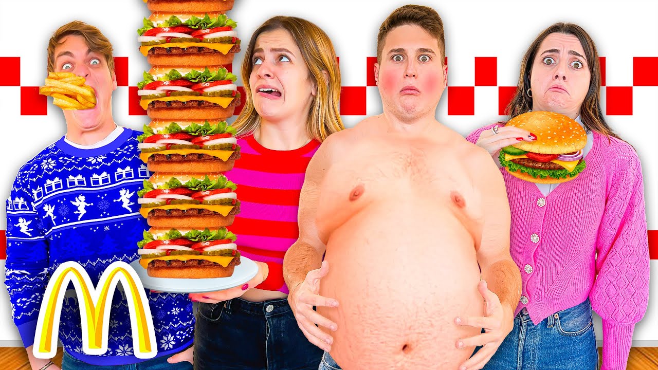 L&rsquo;ULTIMO CHE SMETTE DI MANGIARE CIBO MC DONALD&rsquo;S CON I NOSTRI AMICI VINCE 1000&euro;!