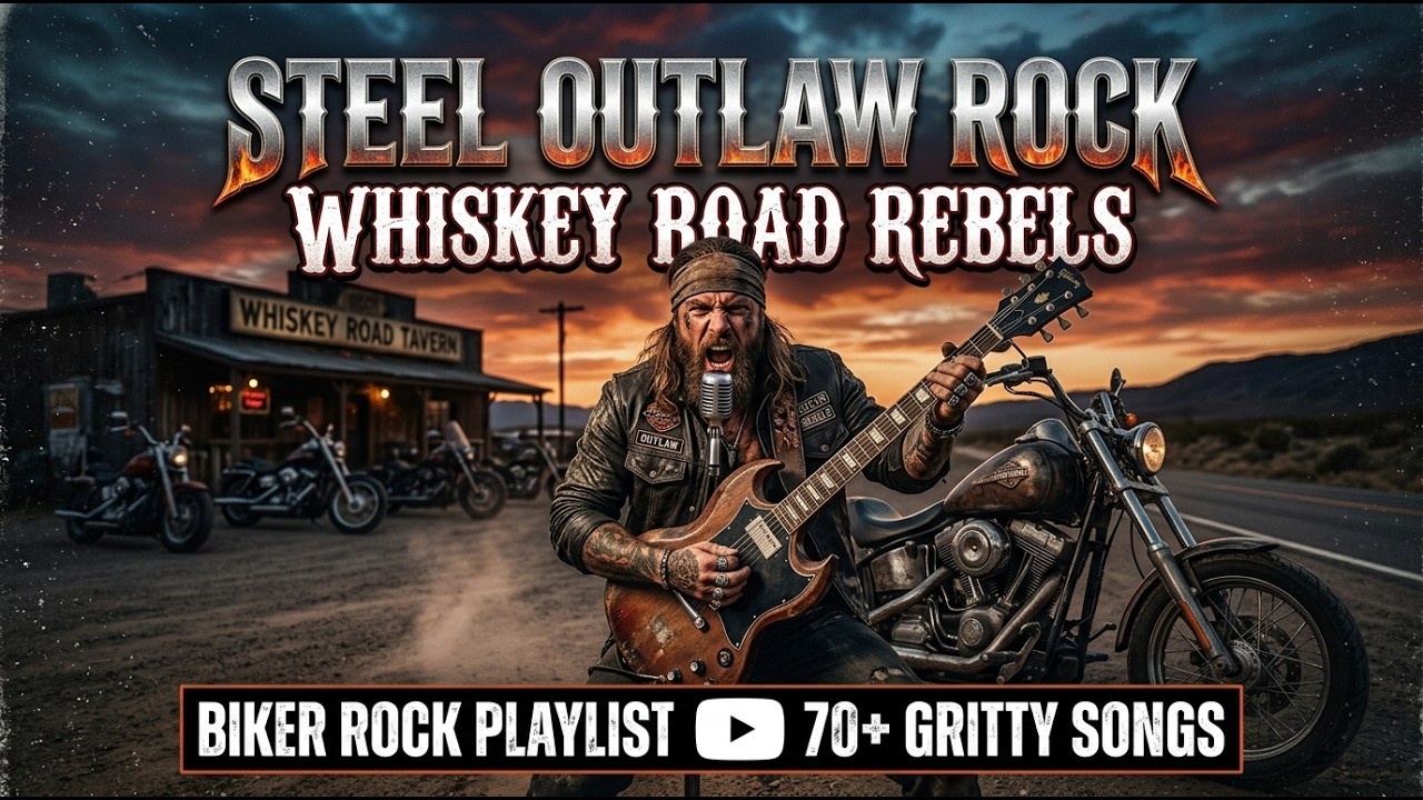 Steel Outlaw Rock 🤘 Whiskey Road Rebels | Biker Rock Playlist #steeloutlawrock