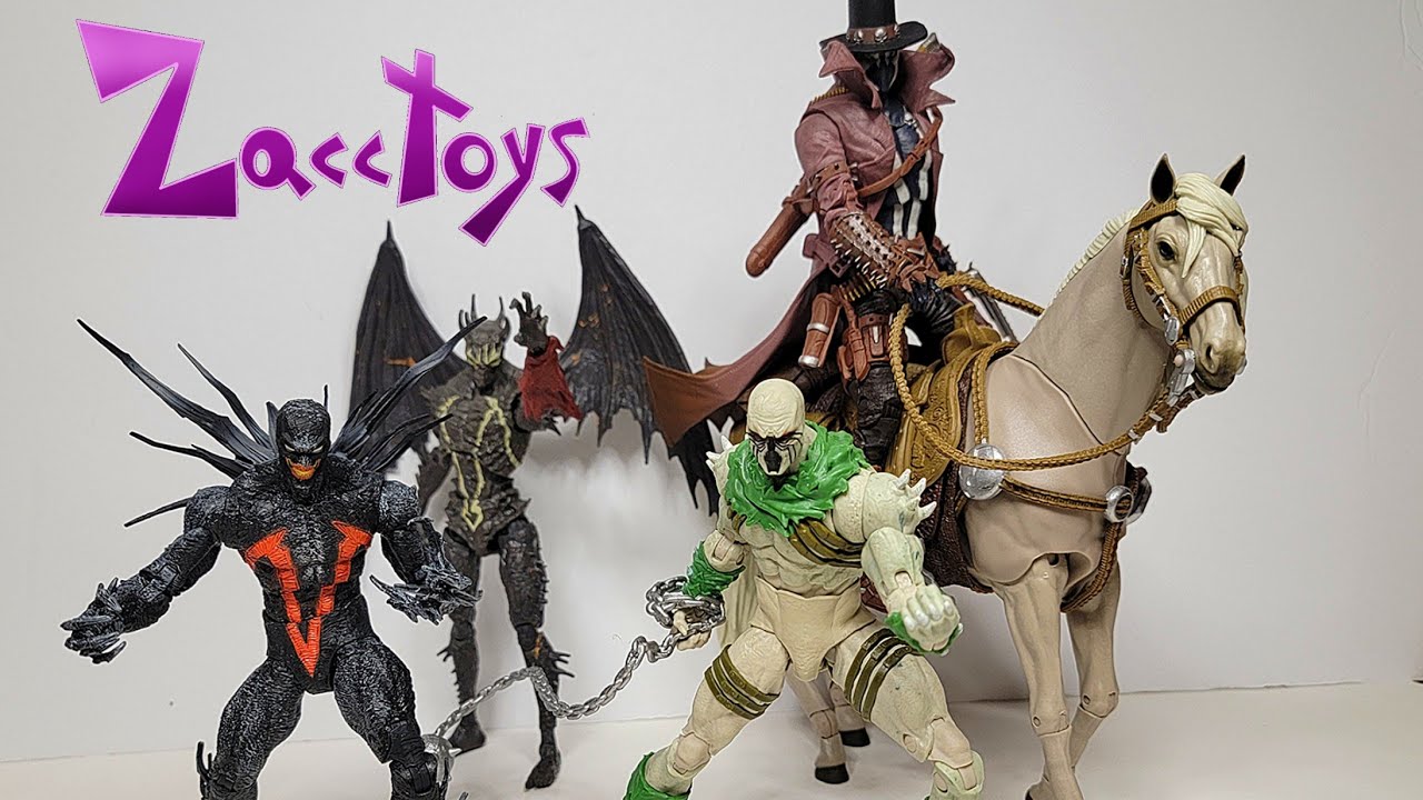 McFarlane Toys Spawn's King Spider, Plauge, Nightmare Spawn and Gunslinger Spawn w/ Horse Figures!