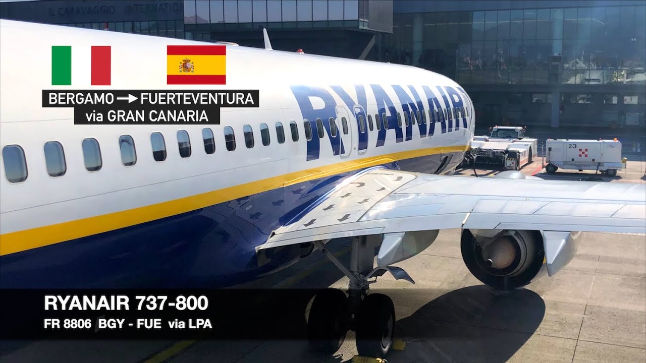 DIVERTED AFTER GO-AROUND! | Ryanair B737-800 | Milan Bergamo BGY ✈ Fuerteventura via Gran Canaria