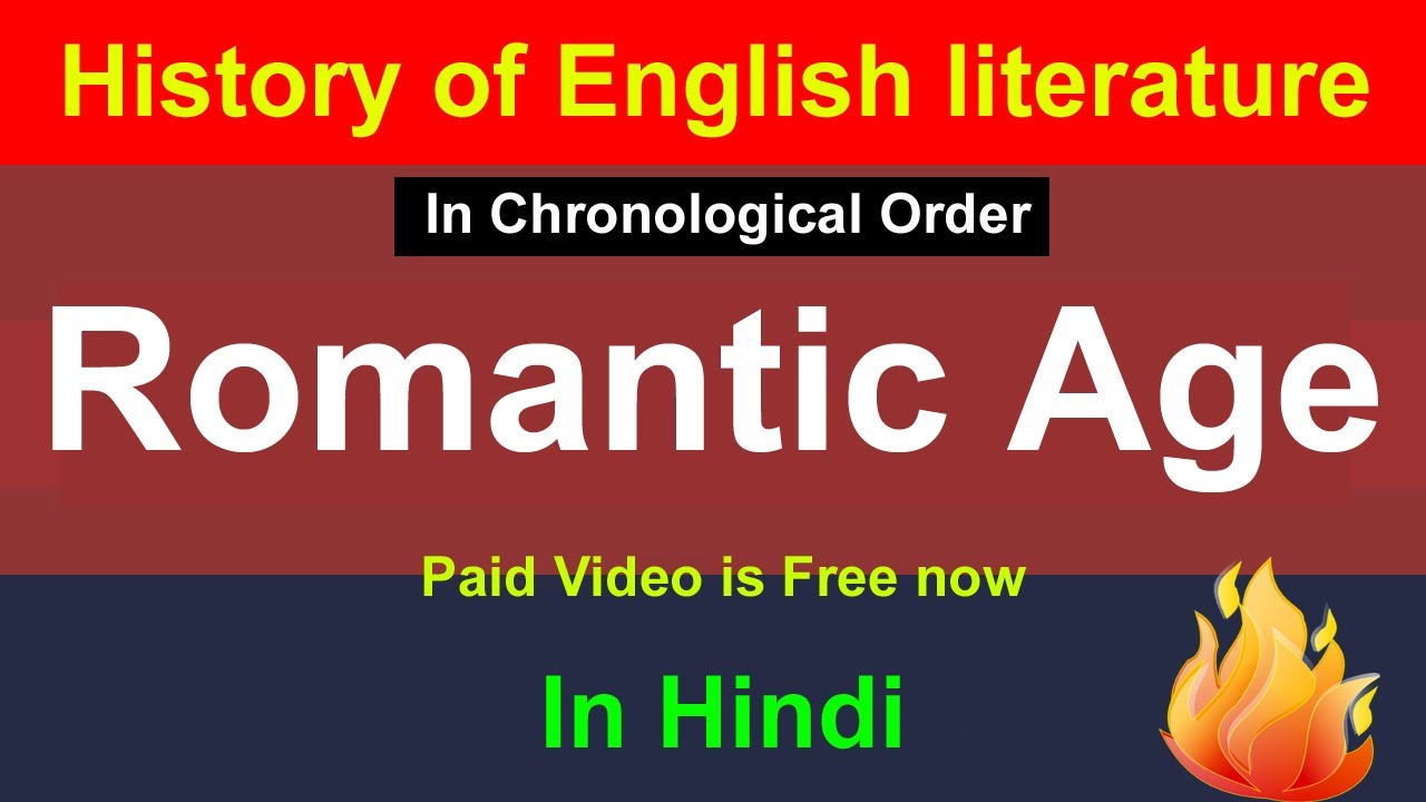 Romantic Age in English Literature | History of English Literature | William Wordsworth | Coleridge