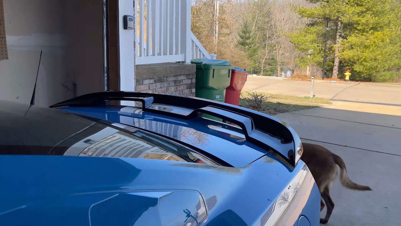 Ikon Gt500 style rear spoiler install on a 2011 s197 mustang.