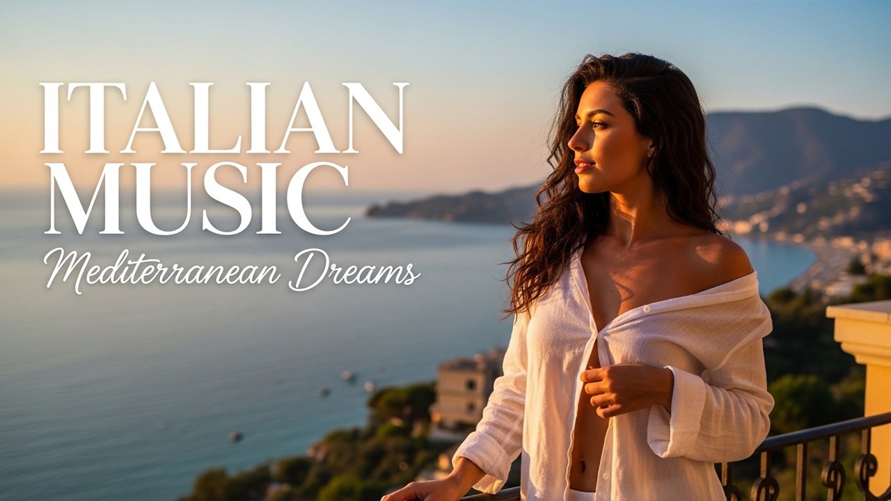 Chill Mediterranean Romantic Music 🎶🌊 Scenic Italian Coast & Sunny Coastal Roads Relaxation 🌊