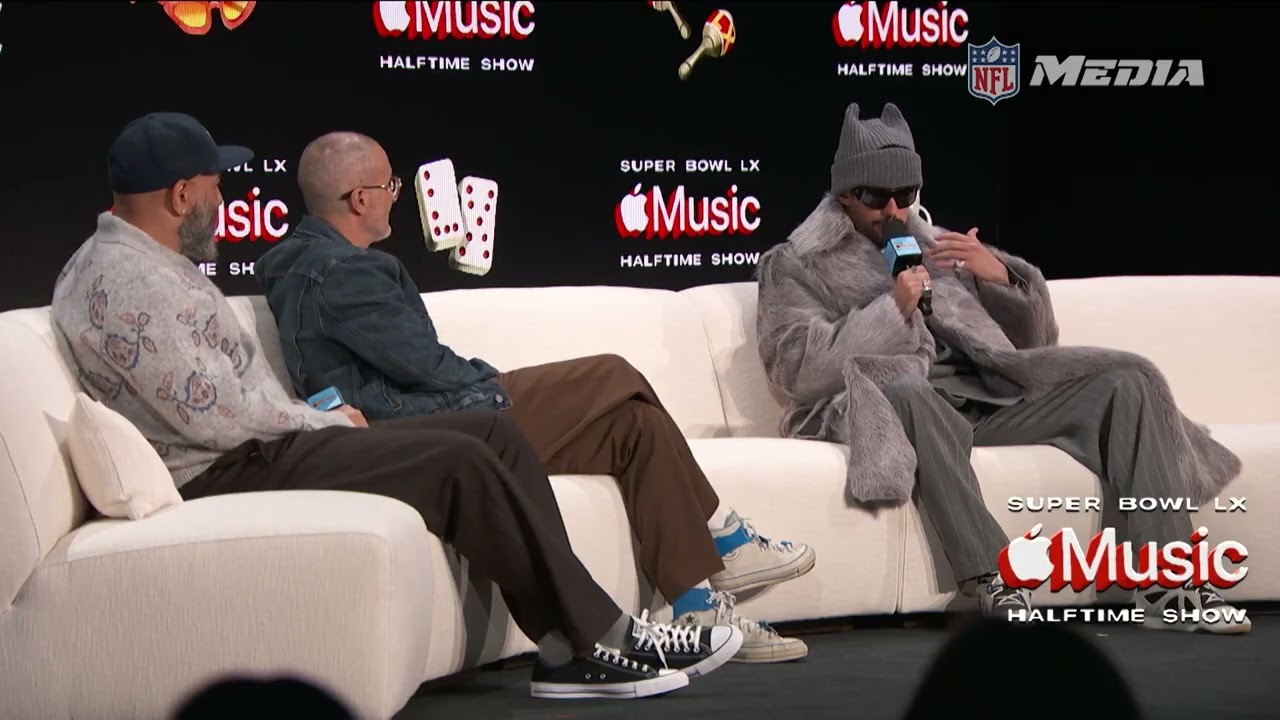 Эмили Мартинес рассказывает о пресс-конференции Bad Bunny перед Супербоулом.