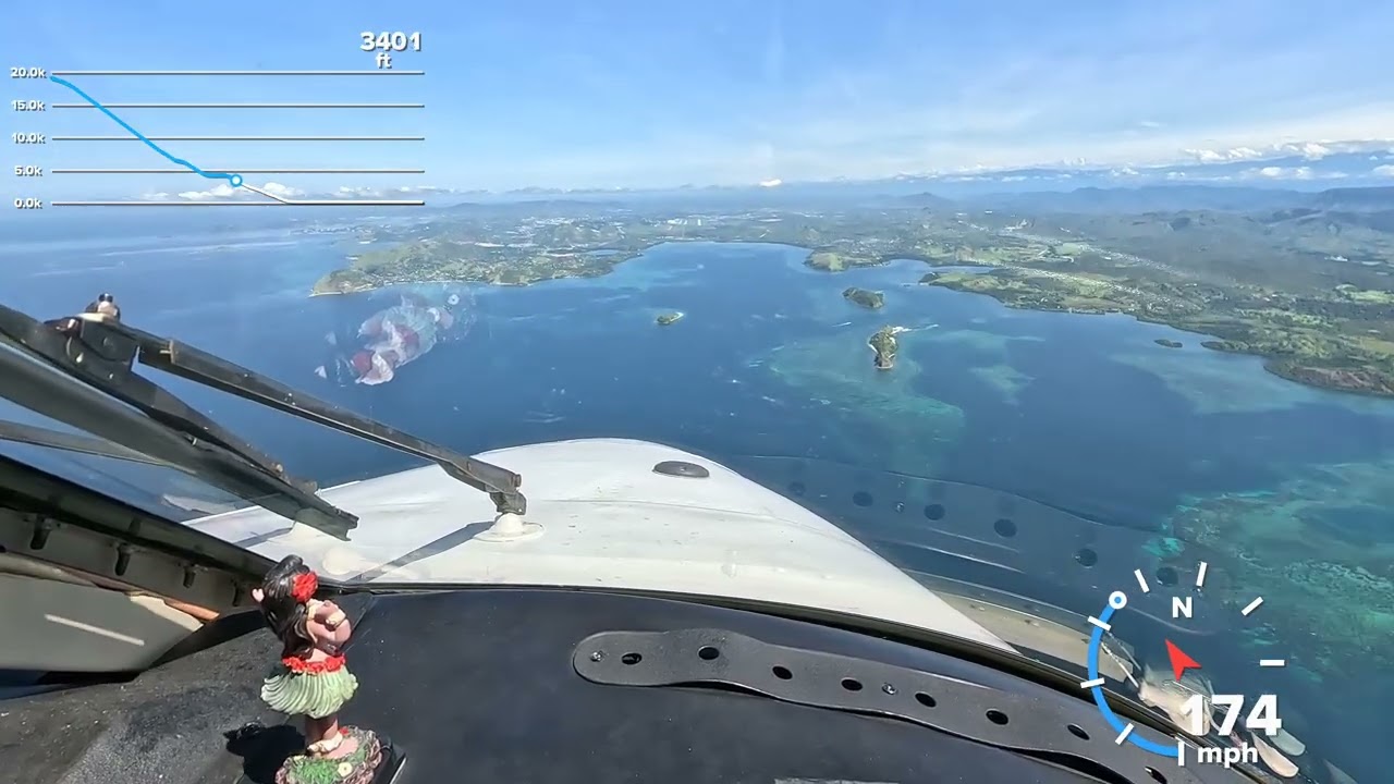 Landing at port moresby 