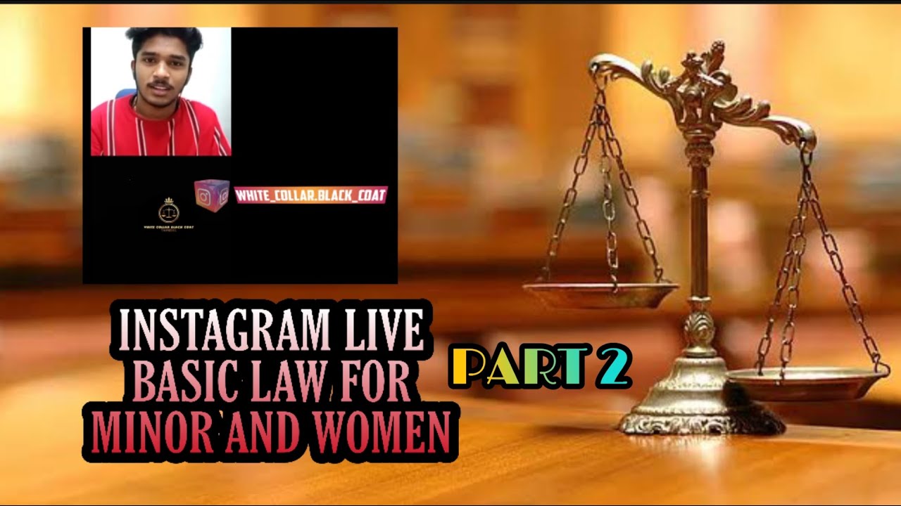 #Tamil #indianbasiclaw #Whitecollarblackcoattamizhil | Basic Indian laws for minor and women |