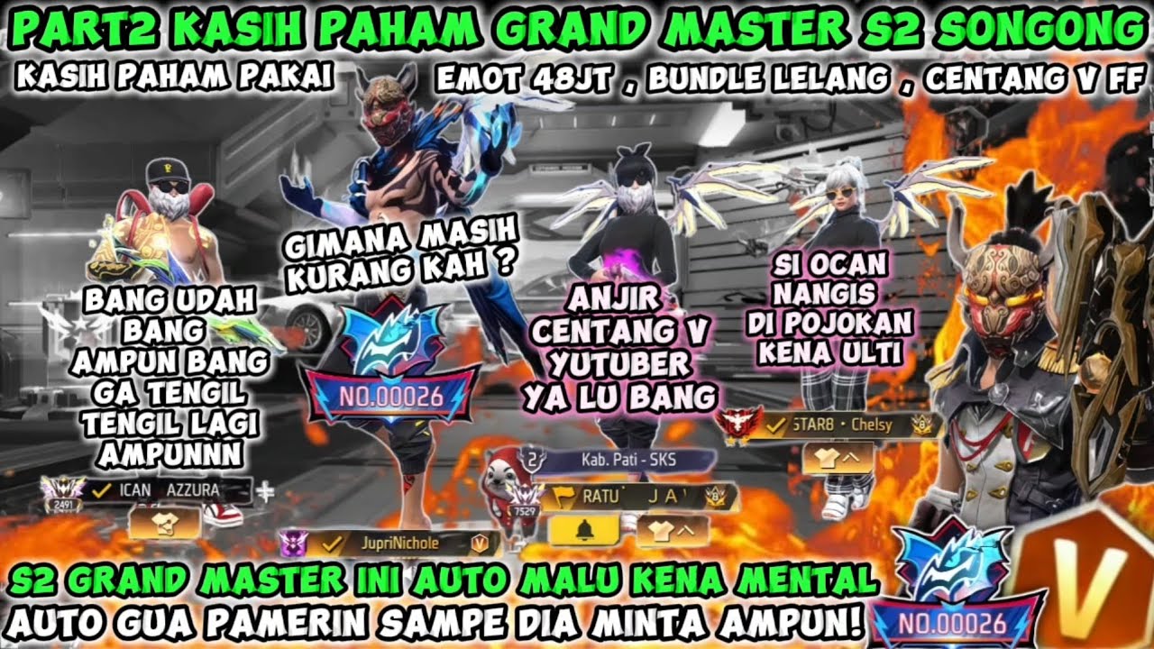 PART2 KASIH PAHAM GRANDMASTER SONGONG PAKAI CENTANG V & BUNDLE LELANG AUTO KENA MENTAL MINTA AMPUN🤣