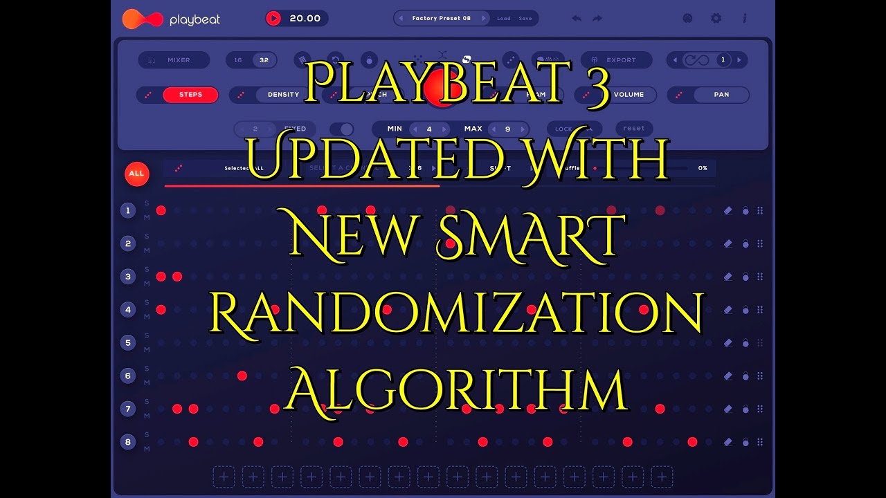 Playbeat 3 - UPDATED - New SMART Randomization Algorithm & Ableton Link - iOS Tutorial
