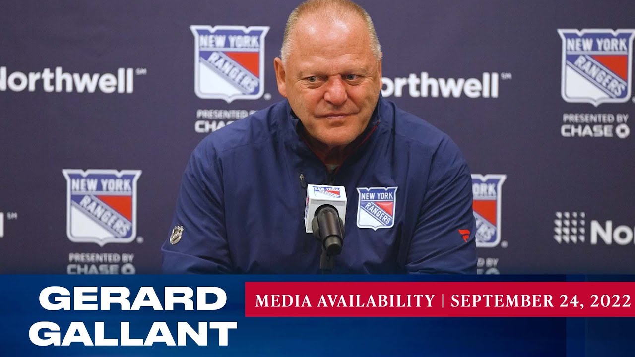 New York Rangers: Gerard Gallant Media Availability | Sept. 24, 2022