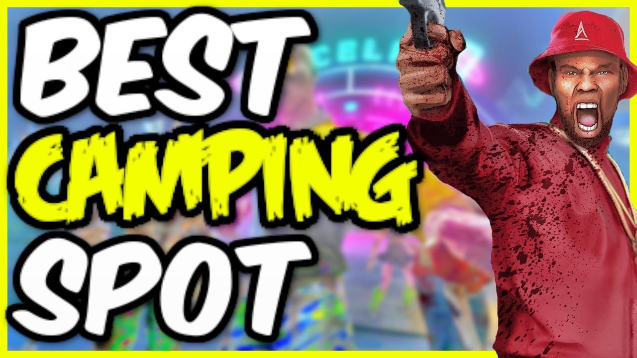 BEST AND EASIEST CAMPING SPOT! ZOMBIES IN SPACELAND! Infinite Warfare Zombies!