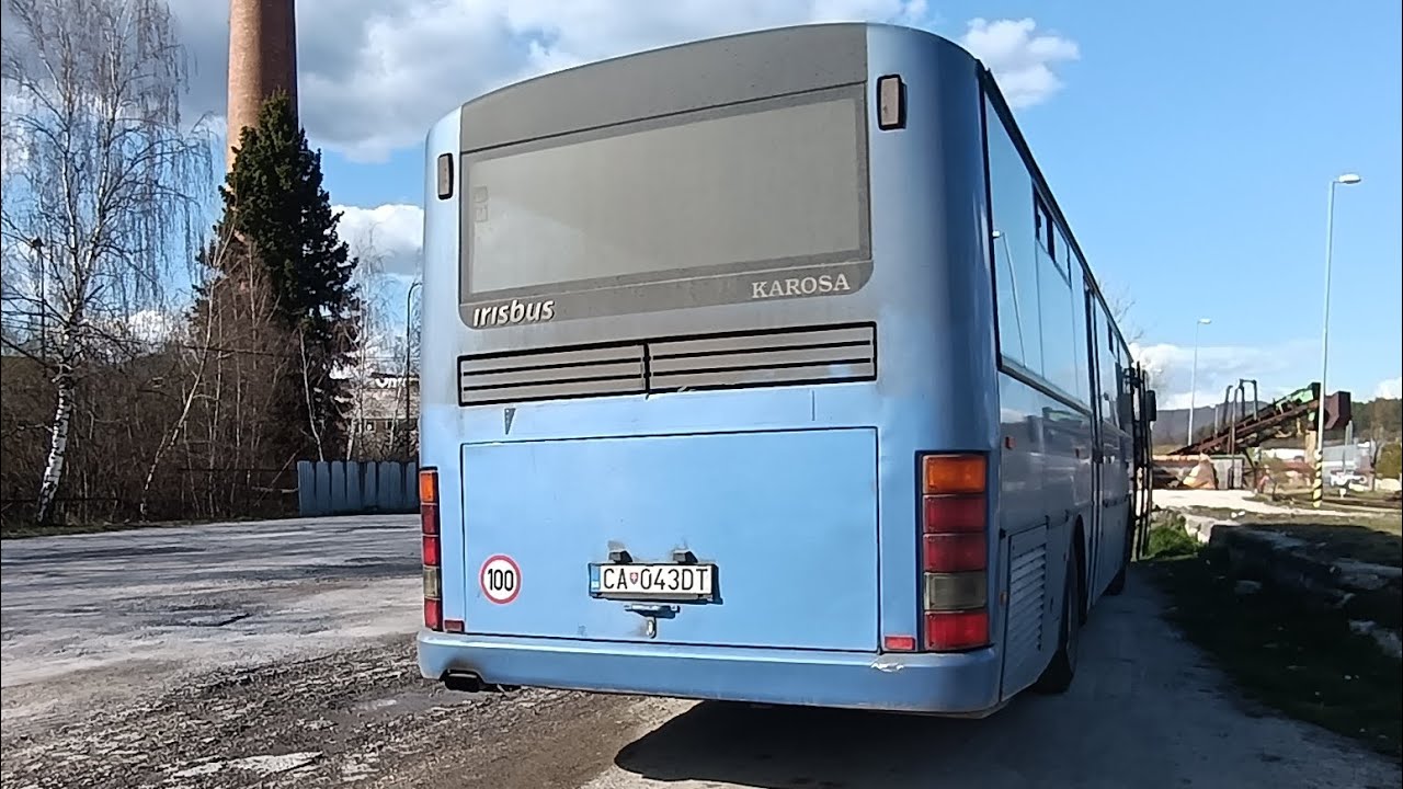 Jazda autobusom Karosa C954E na náhradnej autobusovej doprave Žilina-Rajec