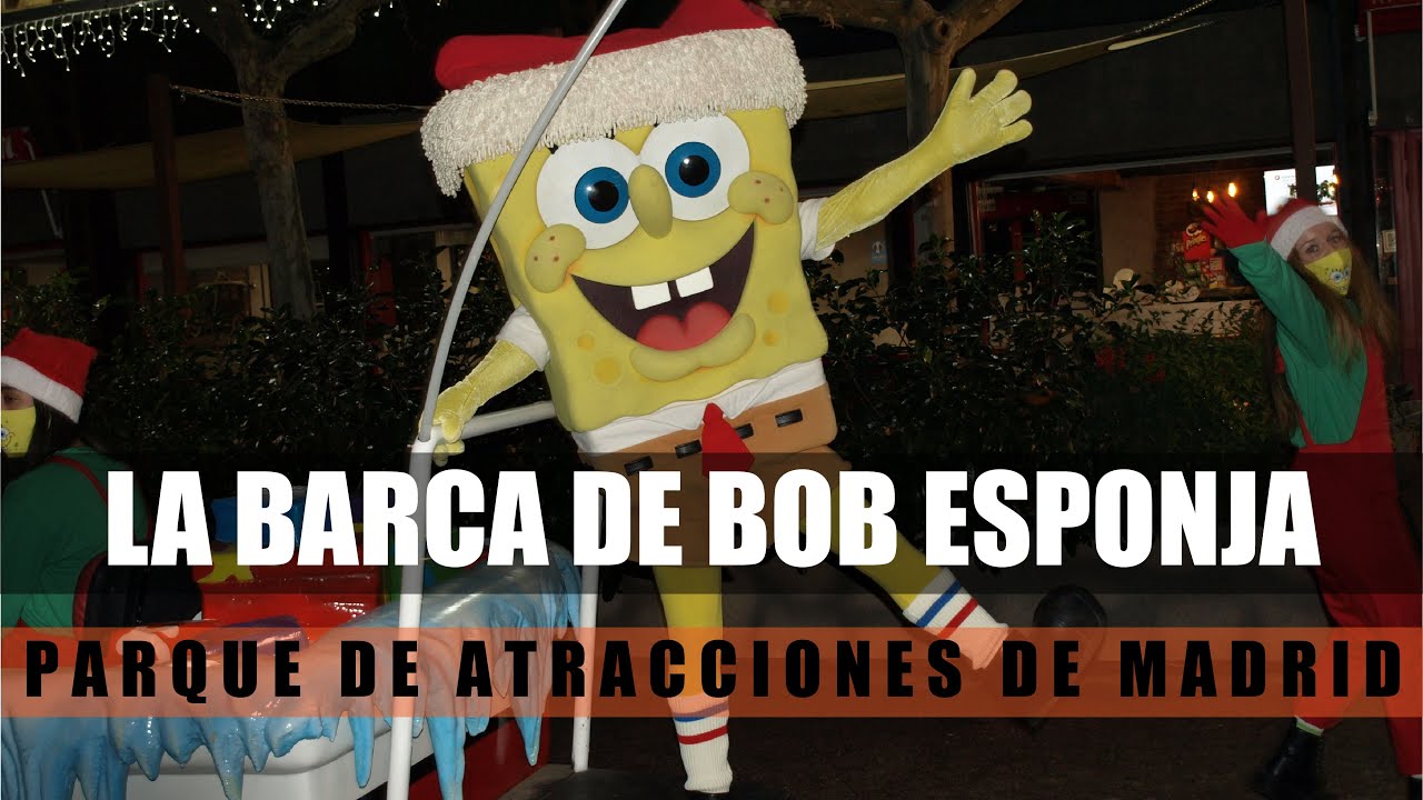El barco de BOB ESPONJA: edición navidad - NAVIDAD PARQUE DE ATRACCIONES DE MADRID 2020