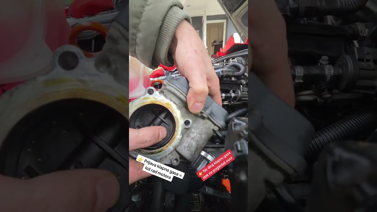Čistim klapnu gasa – mirniji ler i bolji gas! #auto #servis #mehanika#viral#automobile 