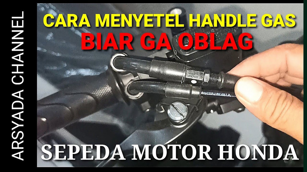 Cara mudah stel handle gas matic Honda| cara stel throttle gas Motor matic honda terbaru