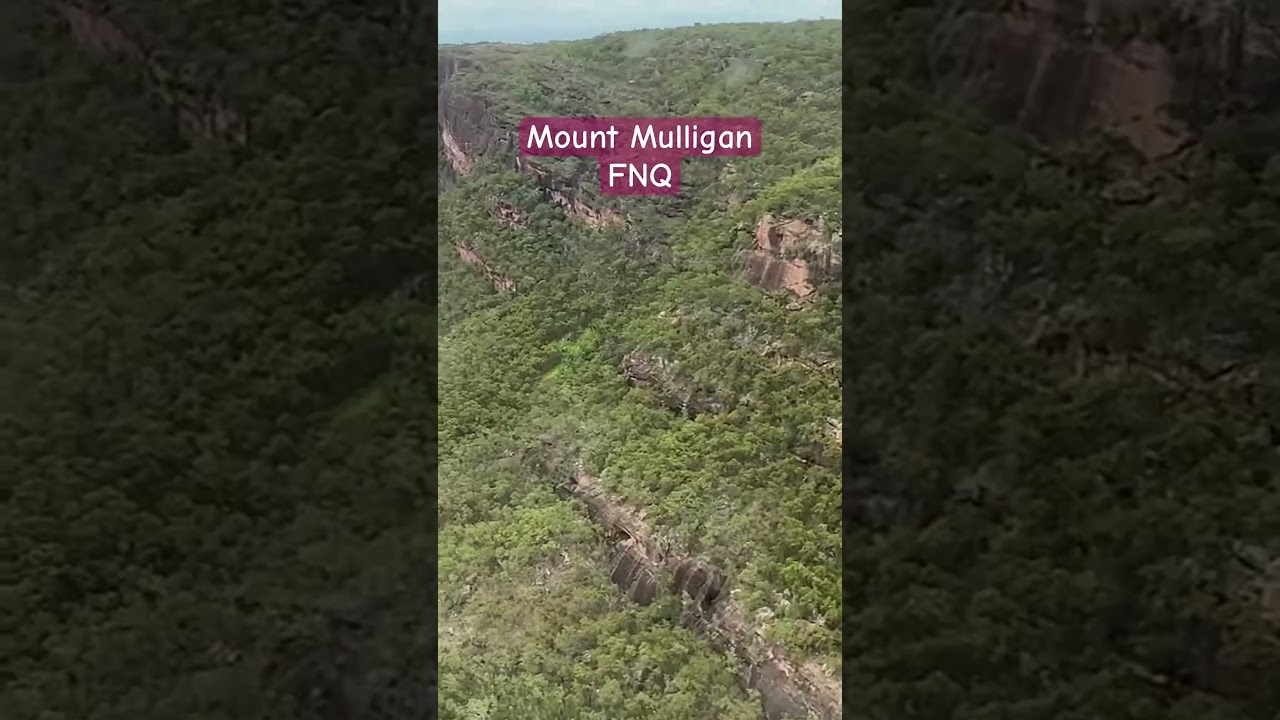 Flying around Mount Mulligan in Far North Queensland, Australia
