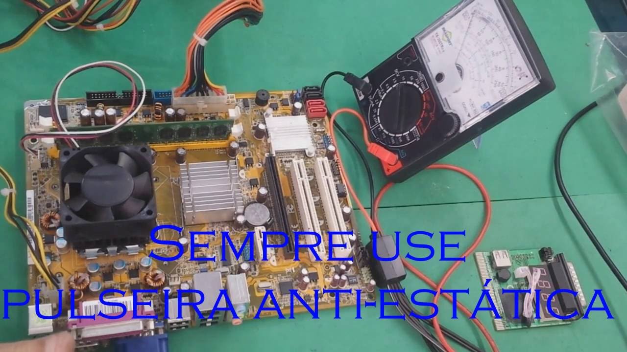 Teste do sinal de clock (CLK) 33MHz do gerador de frequência.