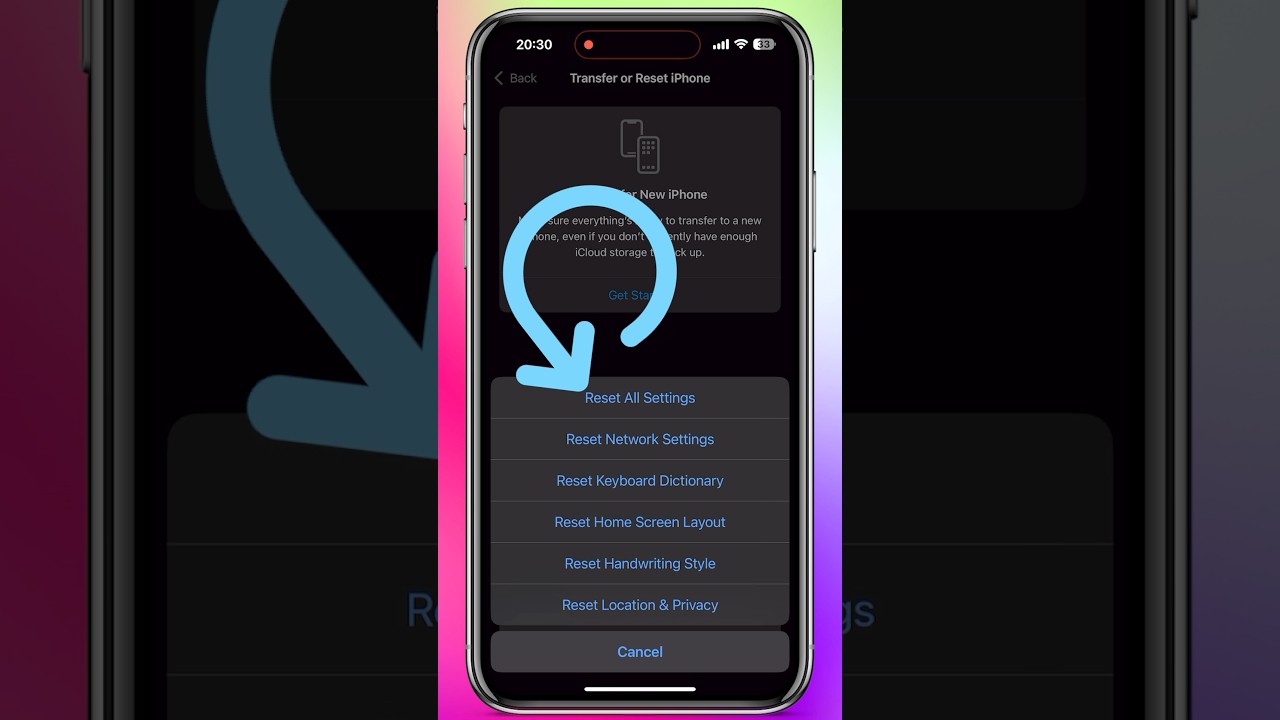 How to Reset All Settings on iPhone: Quick and Easy Guide! #HolidaysWithYouTube #shorts #shortvideo