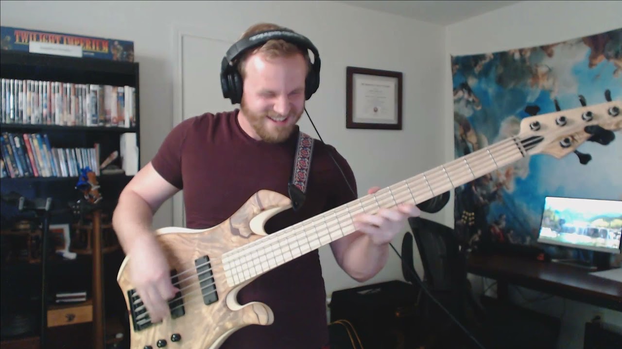 Dolphin Shoals (Mario Kart 8) - Sax solo transcription on Bass