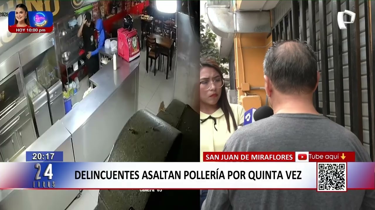Asaltan a comensales frente a niños en pollería en SJM