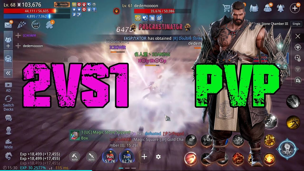 MIR4 | LIONHEART | 2 VS 1 PVP #mir4 #pvp #lionheart #mmorpg #gaming