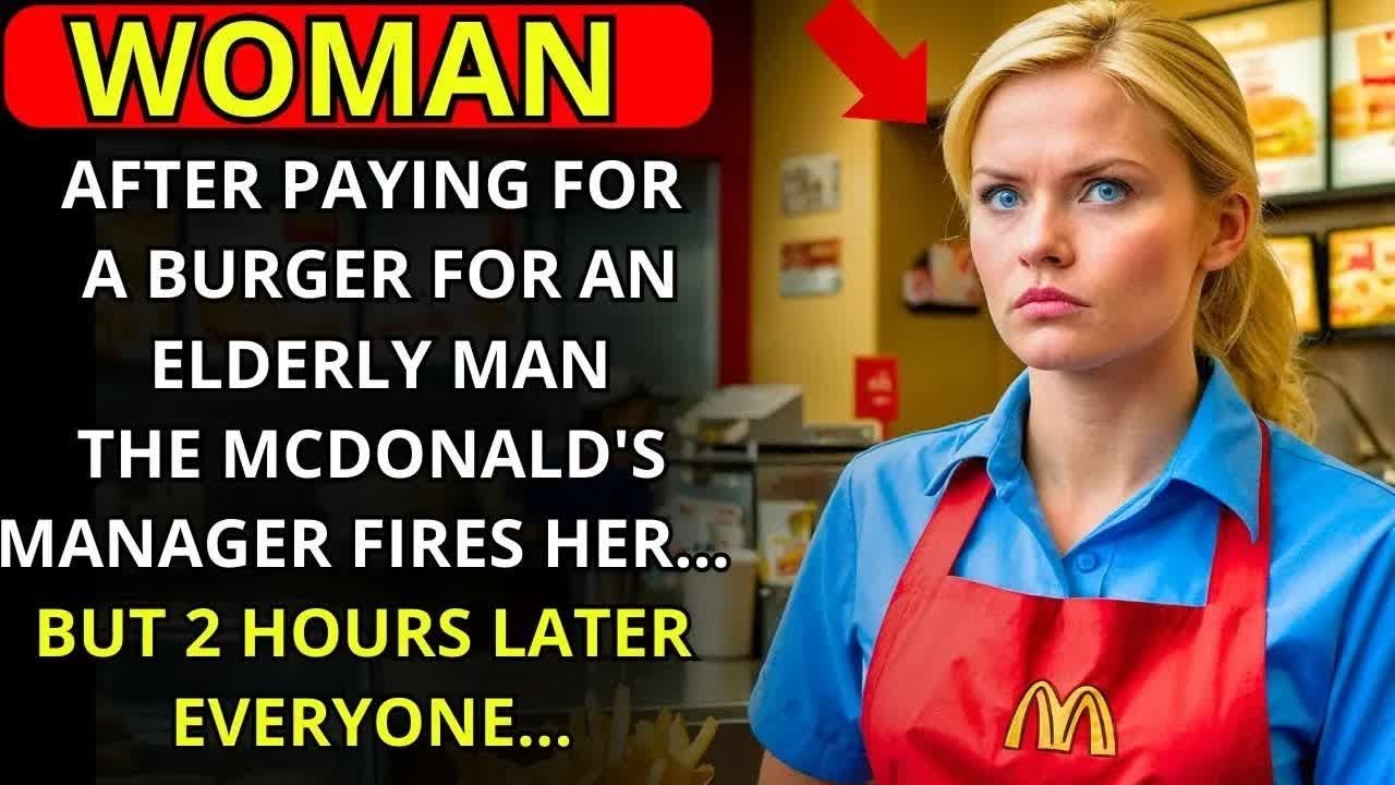 AFTER PAYING FOR A BURGER FOR AN OLD MAN, THE MCDONALD_S MANAGER FIRED HER  2 HOURS LATER.