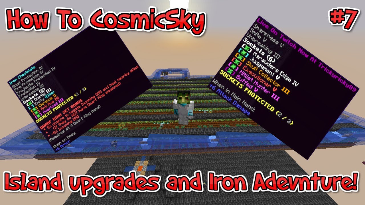 How To Cosmic Sky | Island Upgrade's and Iron Adventure