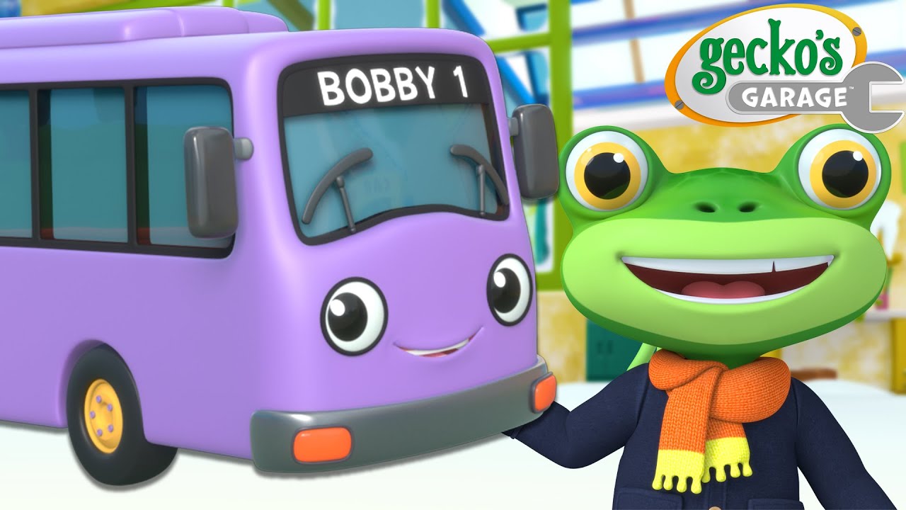 Winter Bus Song | Gecko's Garage | Trucks For Children | Cartoons For Kids