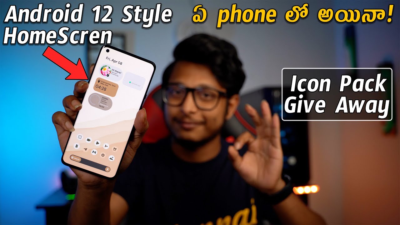 Android 12 Style Home Screen Setup🔥🔥 | Icon Pack Giveaway