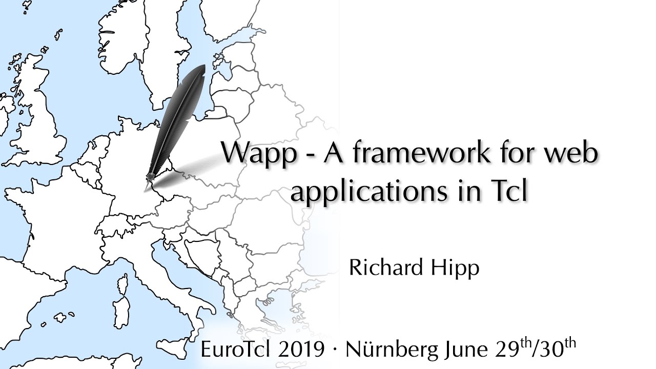 EuroTcl2019: Wapp - A framework for web applications in Tcl  (Richard Hipp)