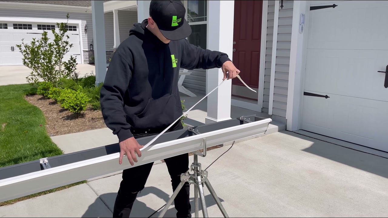 How to install gutter edge on new seamless gutters