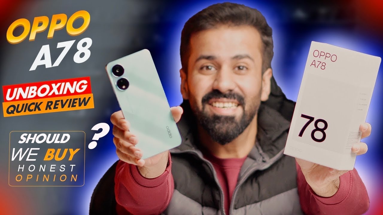 Oppo A78 Unboxing | Quick Review Urdu/Hindi | Oppo A78 Price in Pakistan | Kharedari