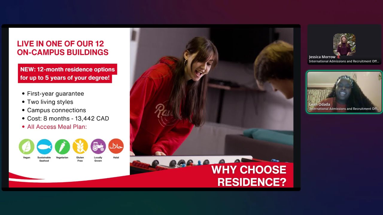 On-campus Housing and International Student Support Services at Carleton University