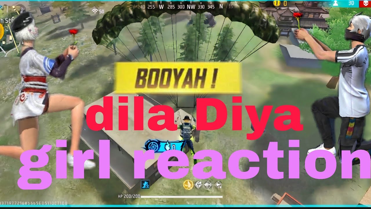 Girl reaction free fire#funny #shortvideo 