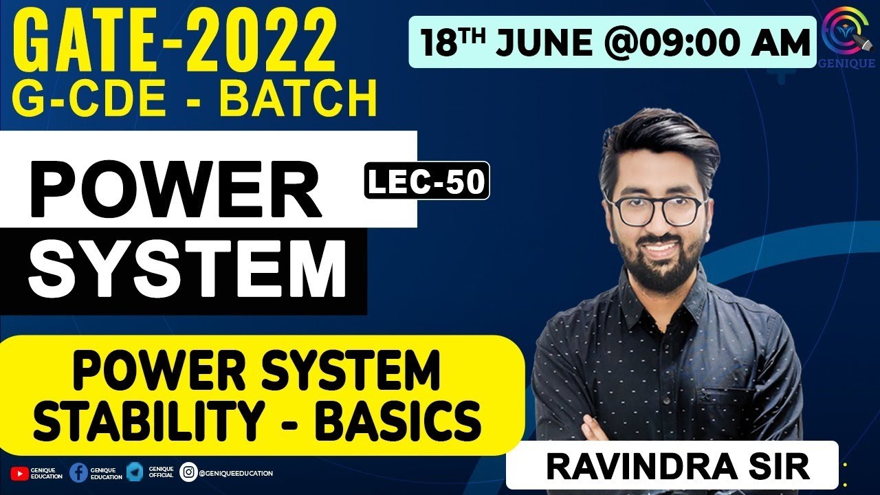 L50 | Power system stability - Basics | POWER SYSTEM