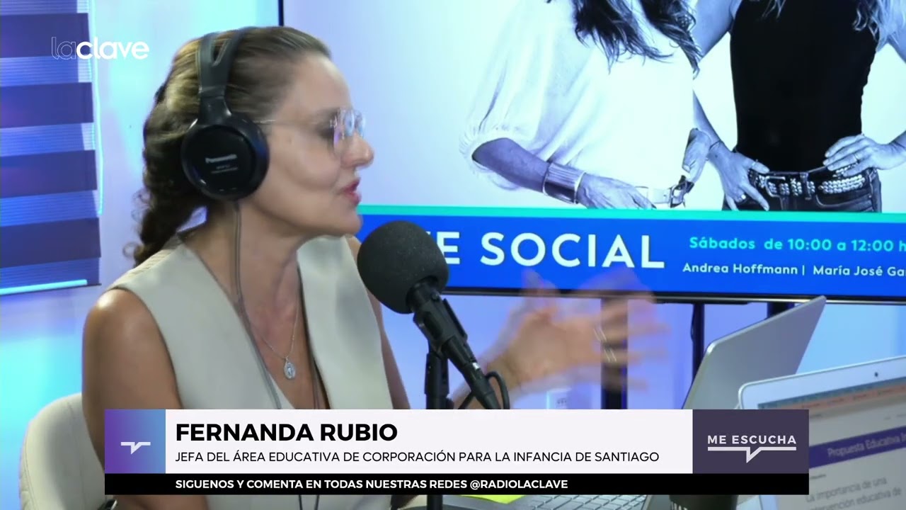 Fernanda Rubio, Jefa del Área Educativa de Corporación para la Infancia de Santiago #ClaveSocial