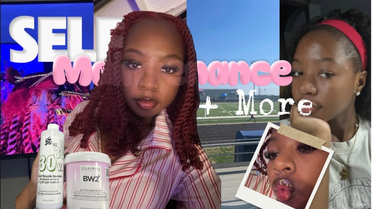 SELF MAINTENANCE// track meet, driving, vibing, lashes, hair, new do
