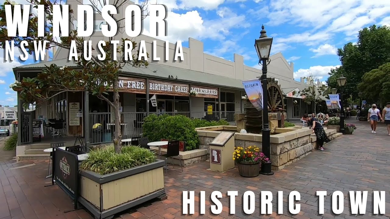 Historic town Windsor in northwest Sydney, NSW Australia 2021