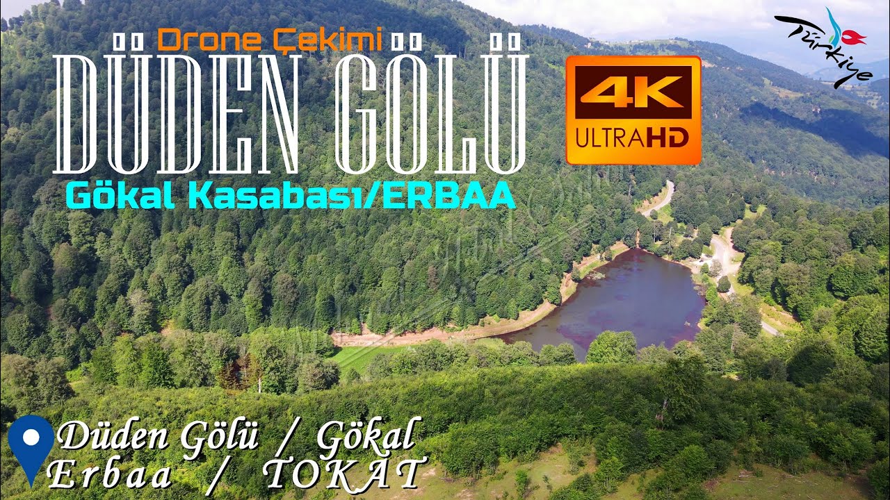 Düden Gölü / Gökal Kasabası / Erbaa / TOKAT - Havadan 4K Drone Çekimi / 20.7.23 - Ney fon müziği