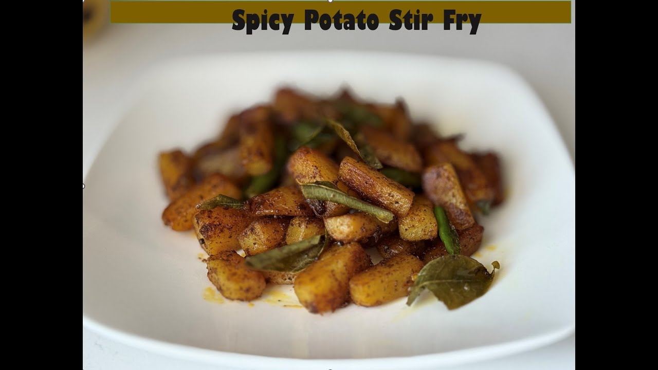 Spicy Potato Stir Fry recipe #spicypotatofry #spicyfood #stirfryrecipe #indianstylefood #indianfood