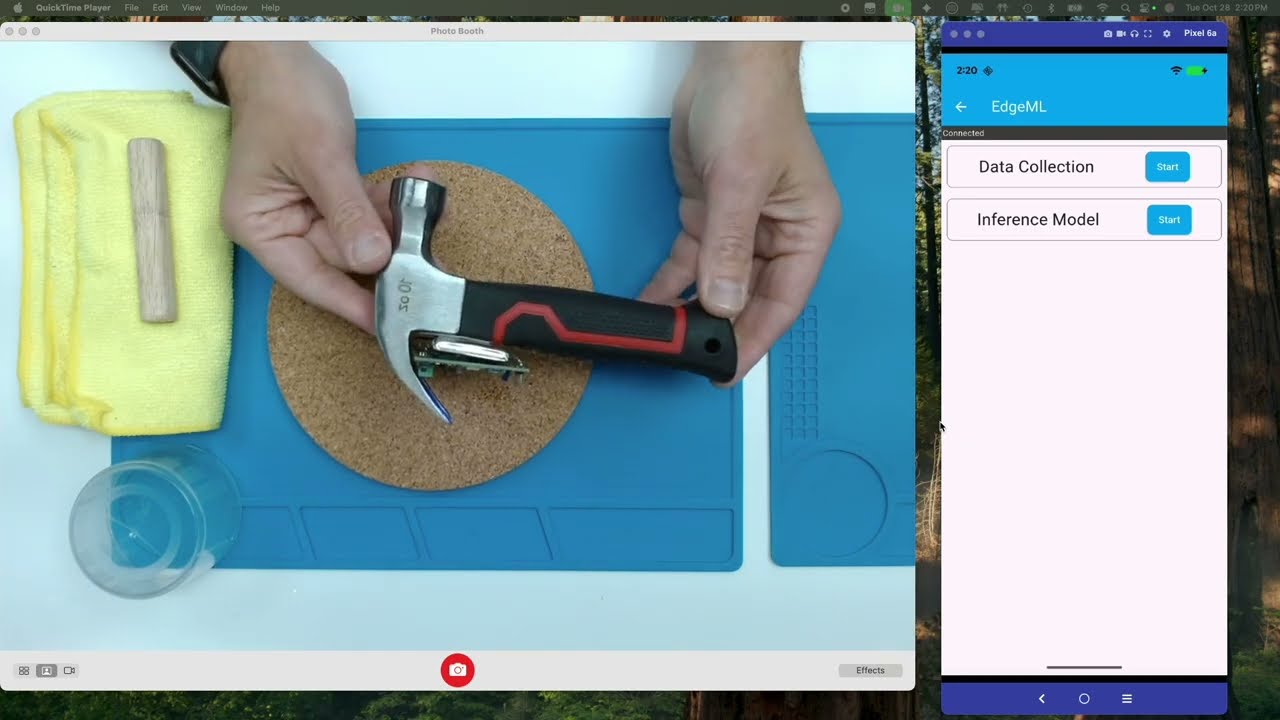 AI Hammer Demo: Complete Neuton TinyML Pipeline on Nordic Semiconductor | Neuton AI Platform