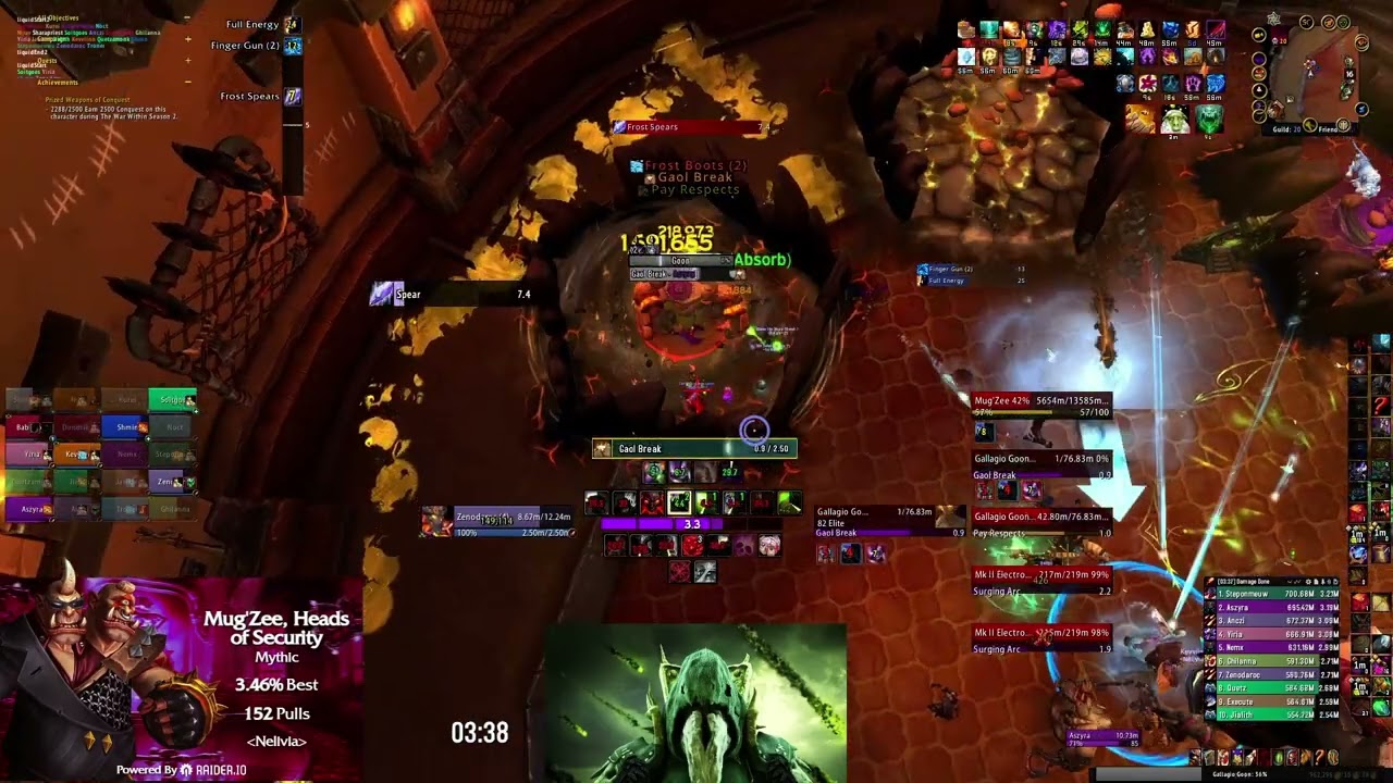 Nelivia Vs Mythic Mug'Zee, Heads of Security - Destruction Warlock