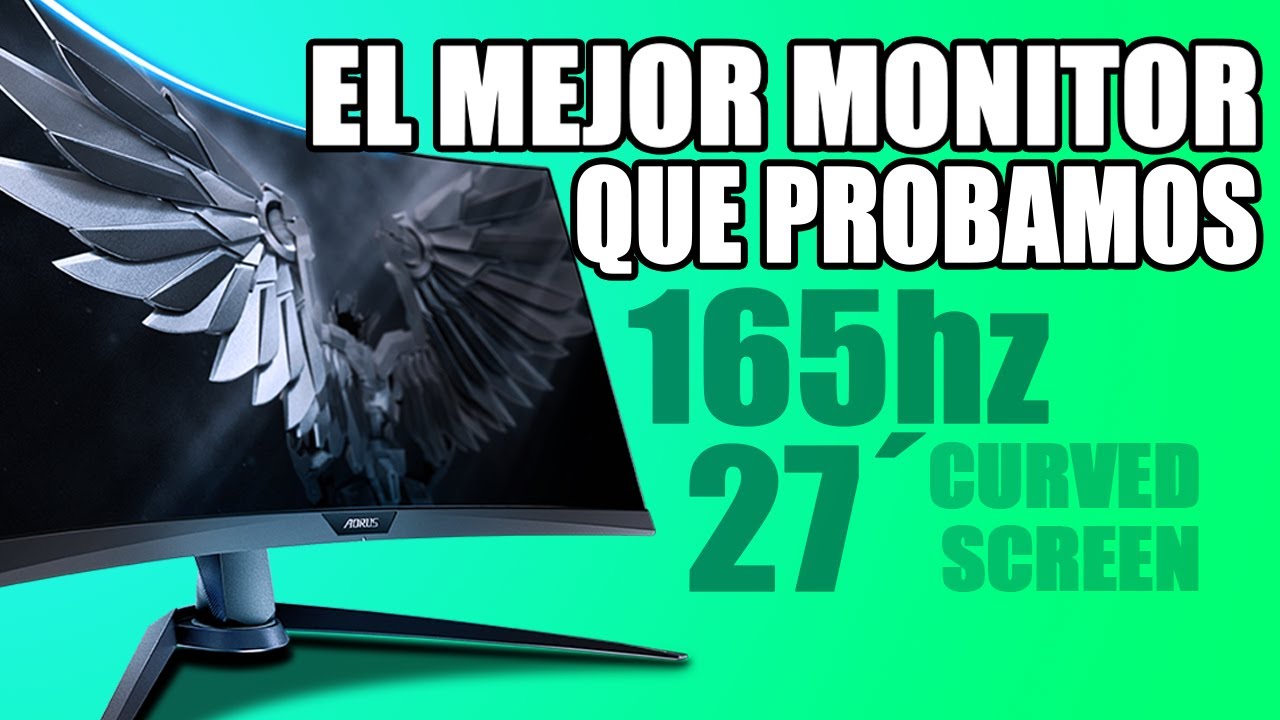 El MEJOR MONITOR que PROBE 165hz GAMER Curvo | Review Aorus CV27F