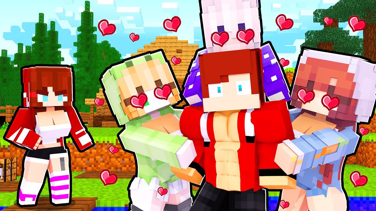 Maizen : JJ & Mikey Stranded on Island With JJ Sister - Minecraft